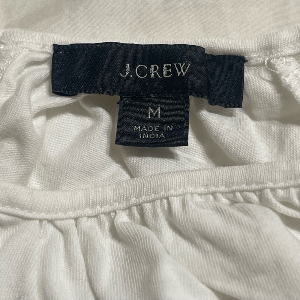 J. Crew Classic‎ White Cotton Top - Picture 5 of 10